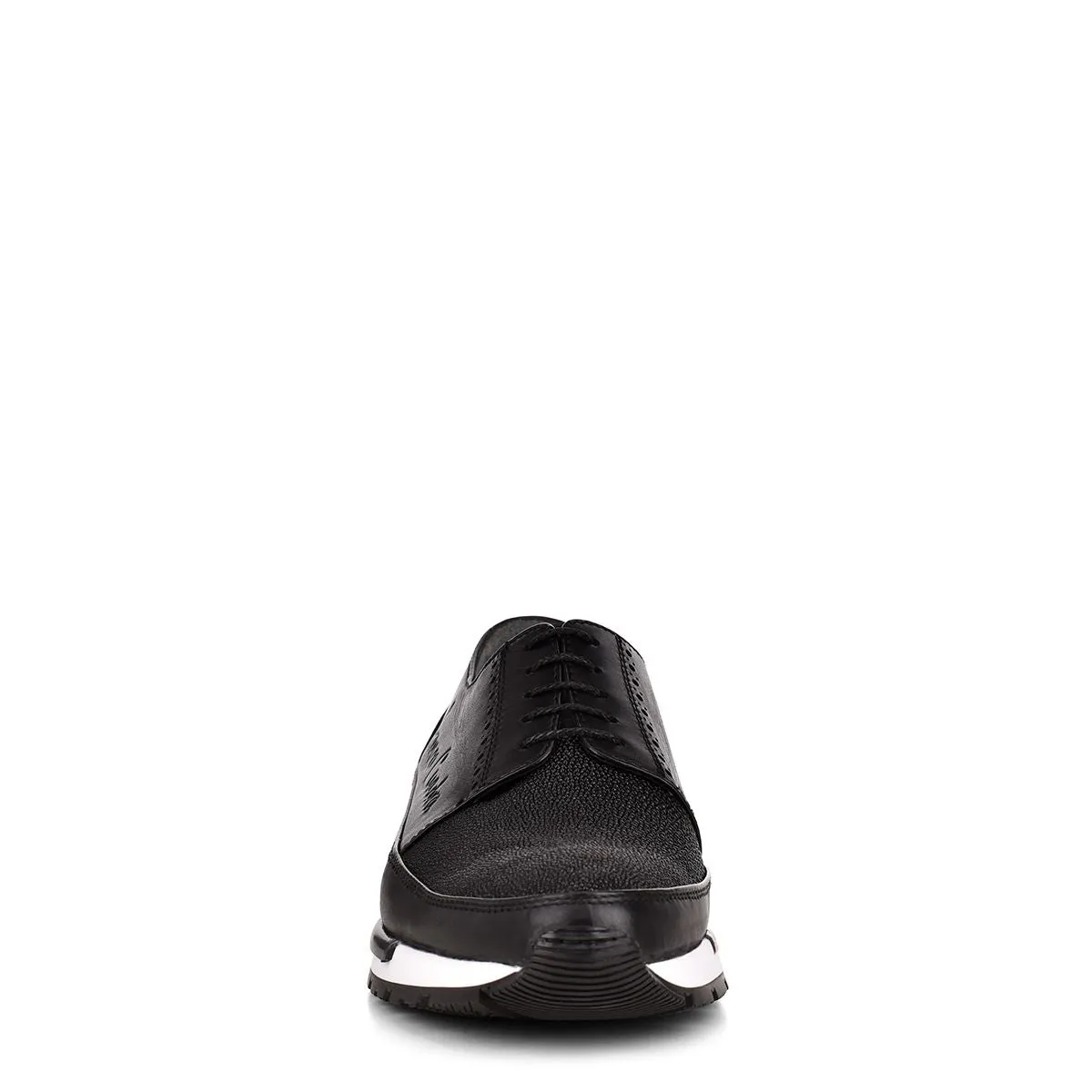 127MTTS - Cuadra black casual fashion stingray derby sneakers for men