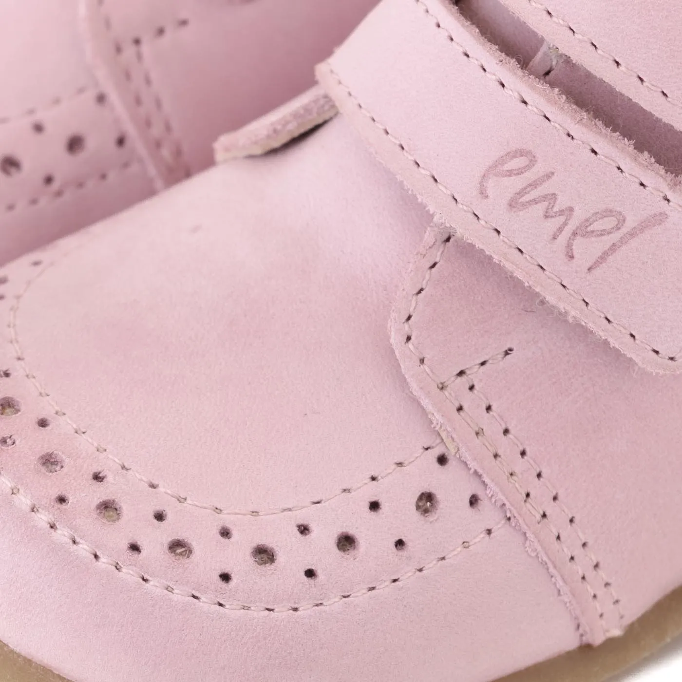 (2439-4) Emel first shoes pink velcro