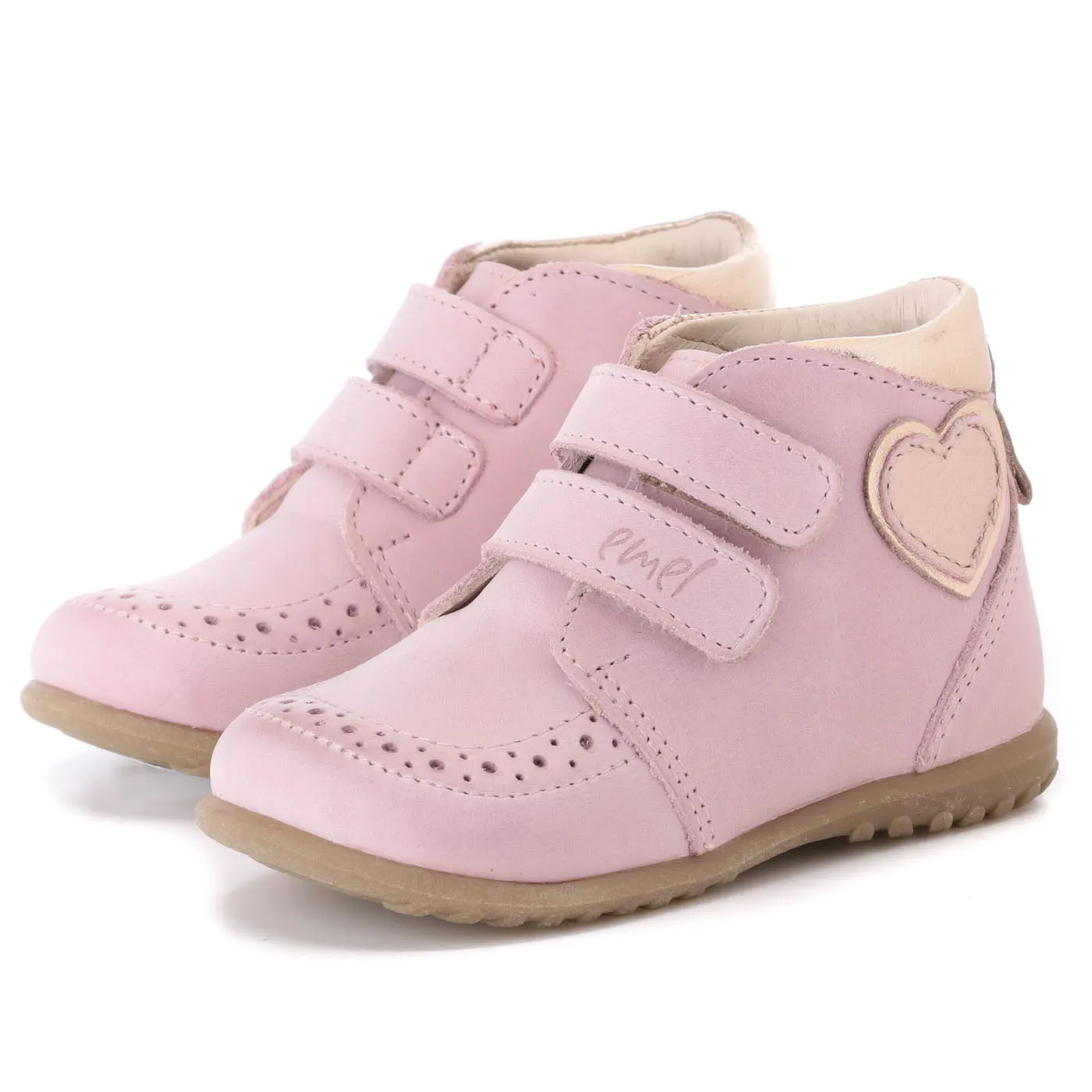 (2439-4) Emel first shoes pink velcro