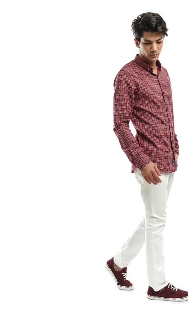 47440 Straight Fit Solid Light Beige Elegant Pants