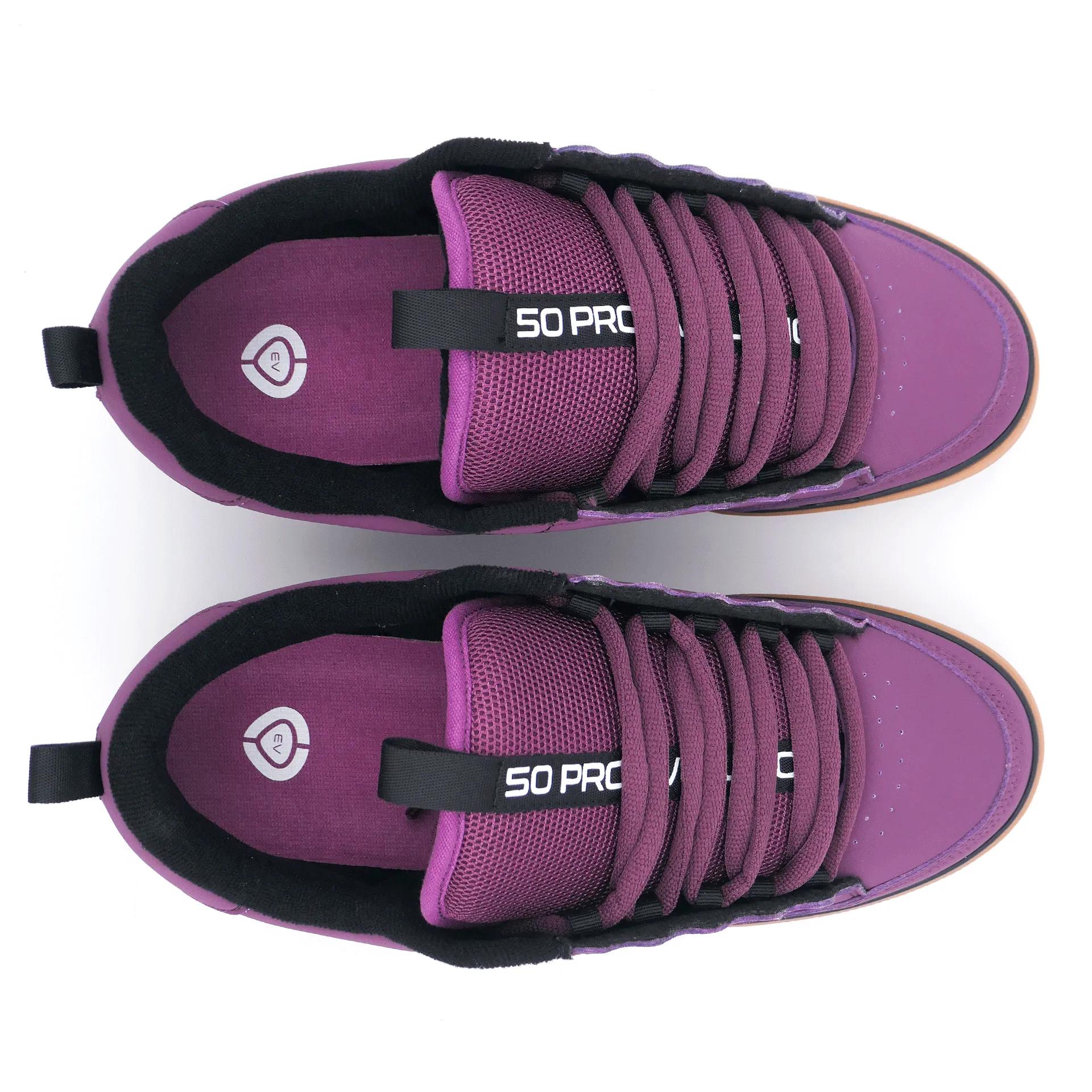 50 Pro Evolution Plum Wine/Black/Gum Sneakers