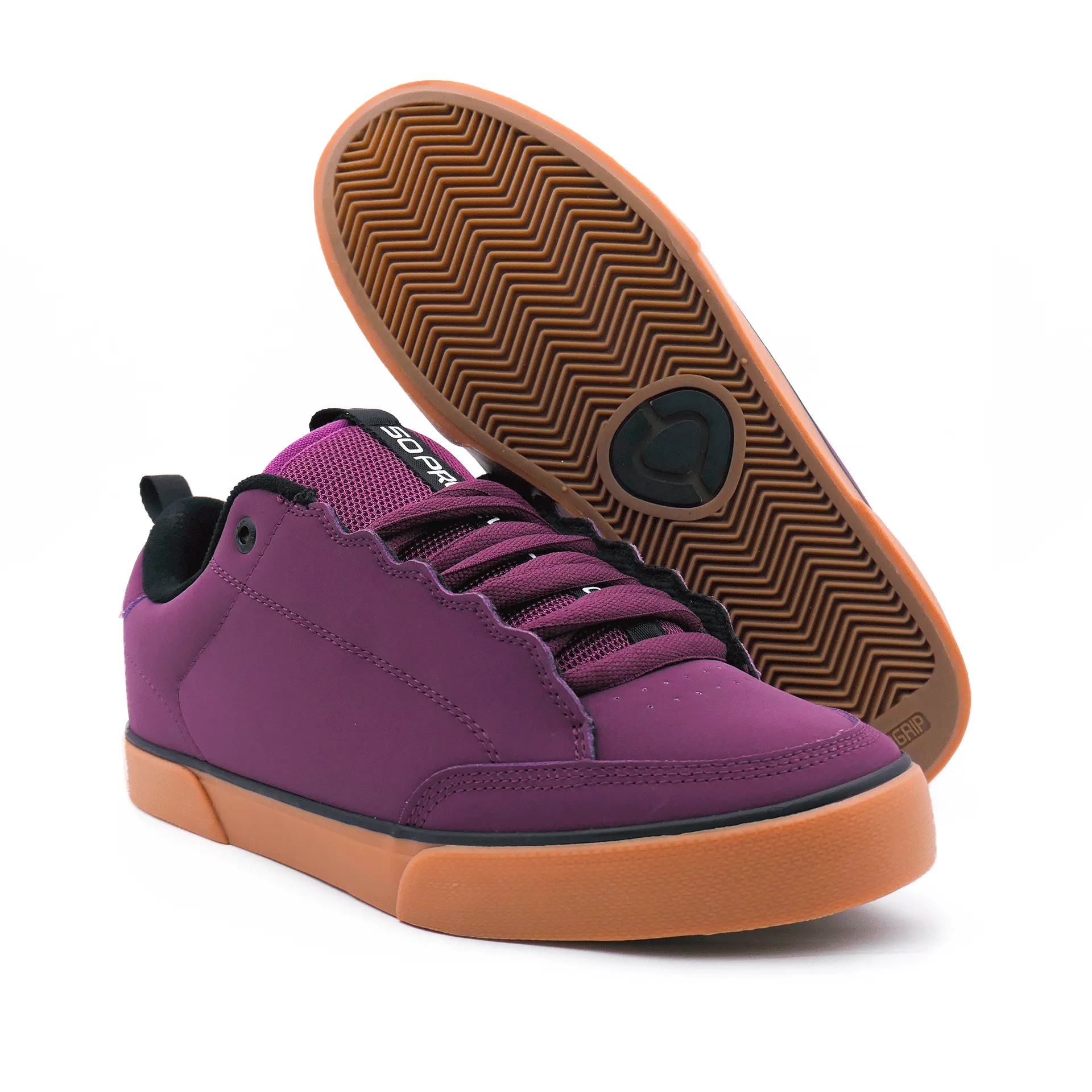 50 Pro Evolution Plum Wine/Black/Gum Sneakers