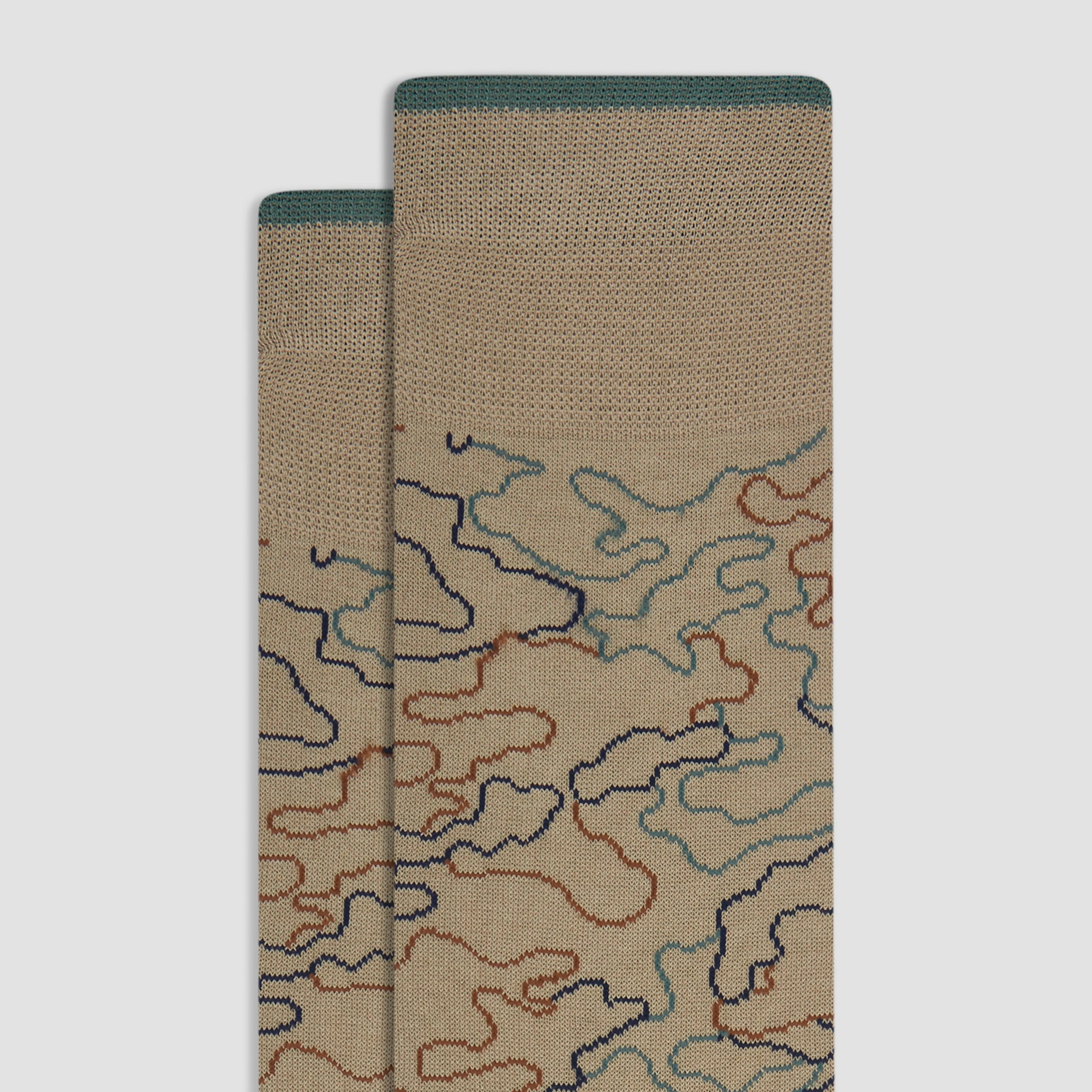 Abstract Mid-Calf Socks