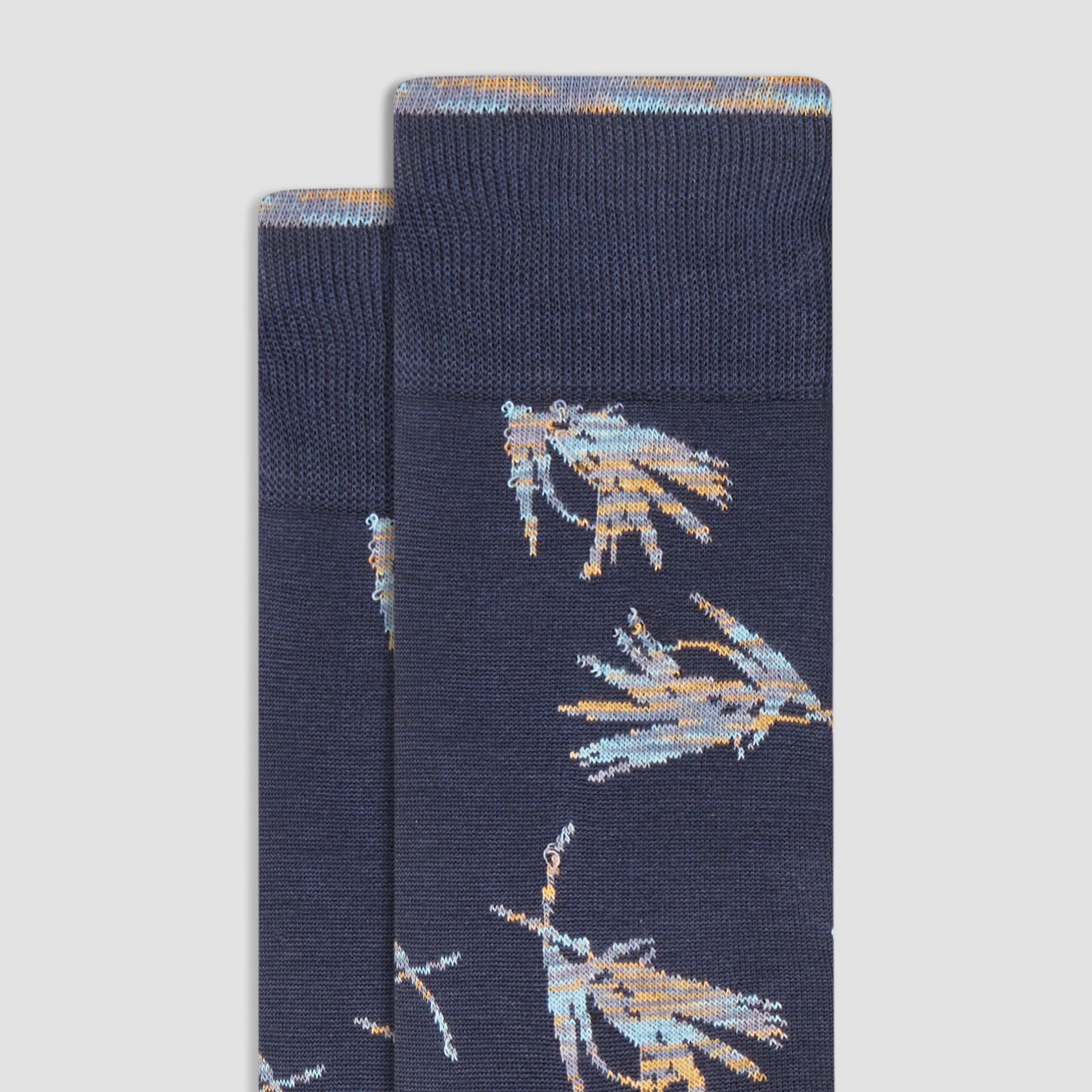Abstract Mid-Calf Socks