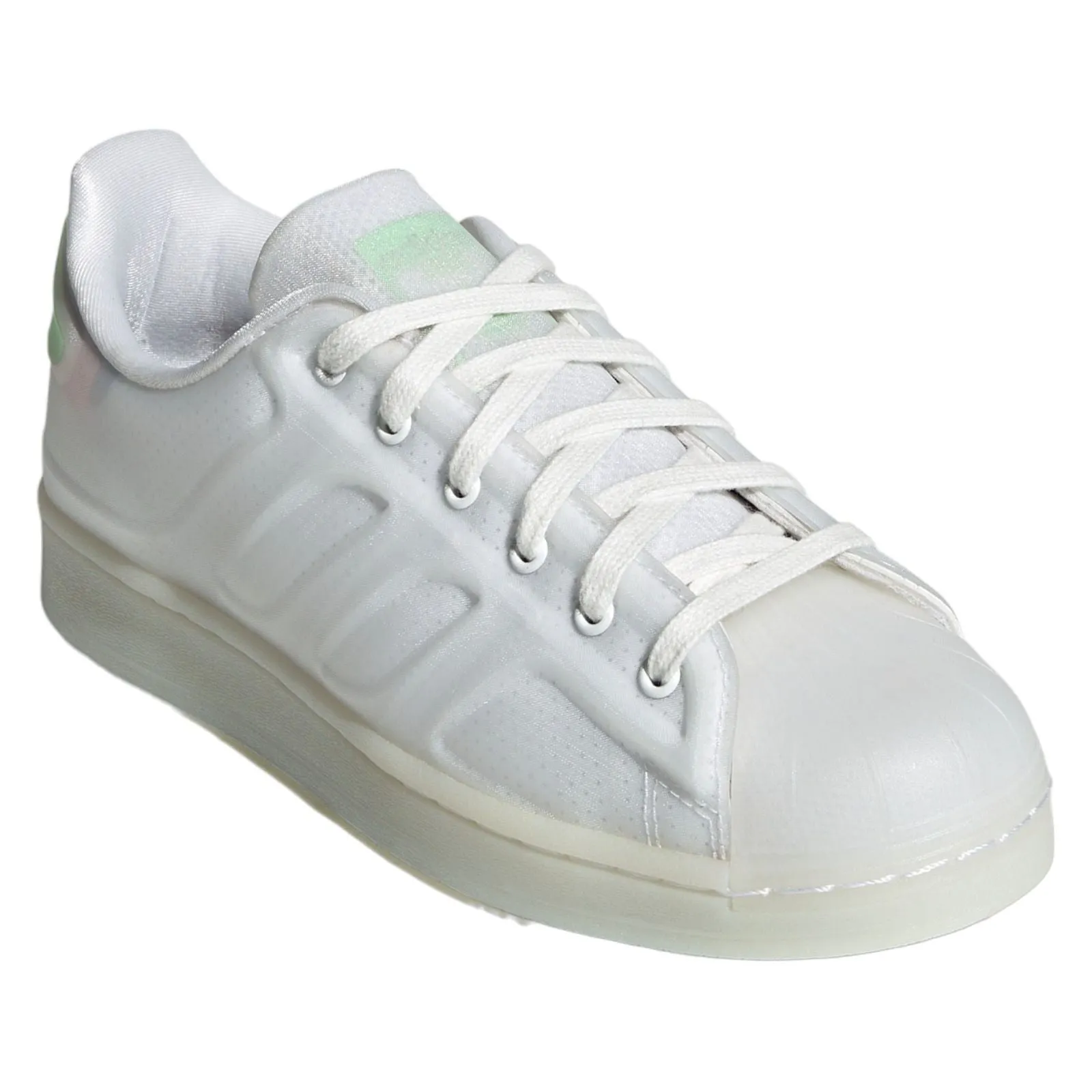 adidas Originals Women's Superstar Futureshell Shoes - Cloud White / Glory Mint
