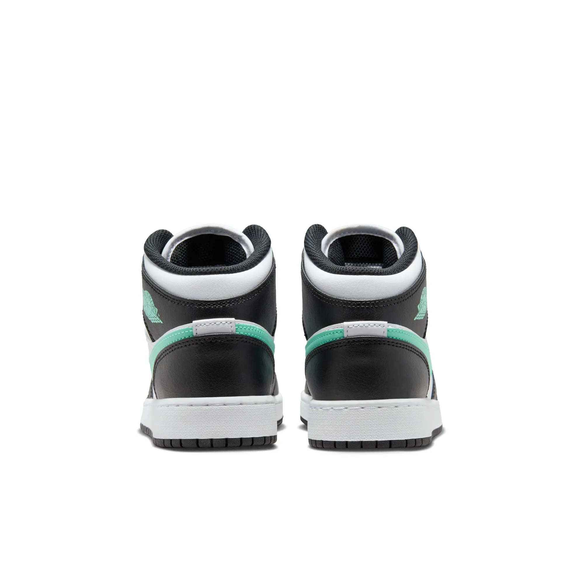 Air Jordan 1 Mid GS (White/Green Glow/Black)