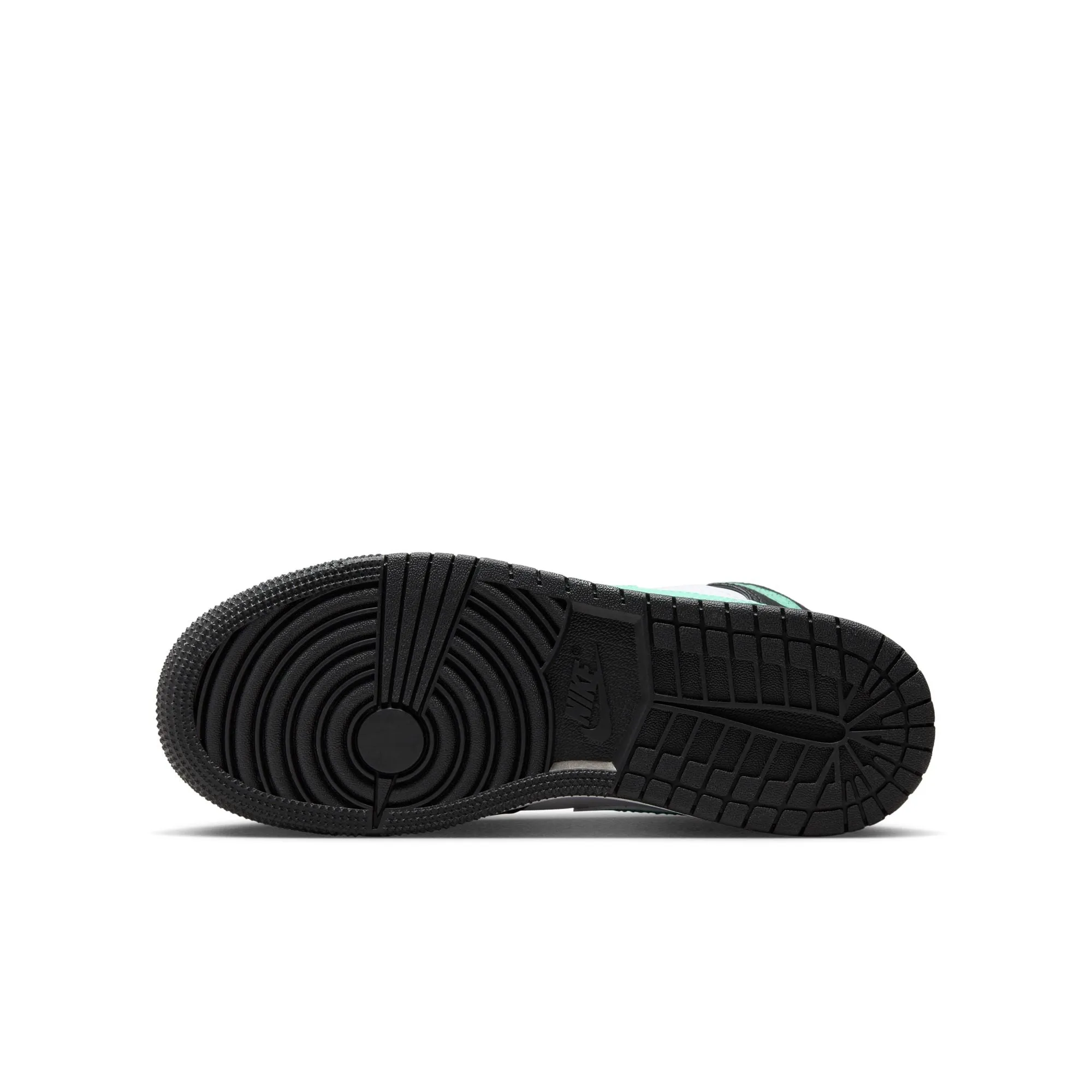 Air Jordan 1 Mid GS (White/Green Glow/Black)