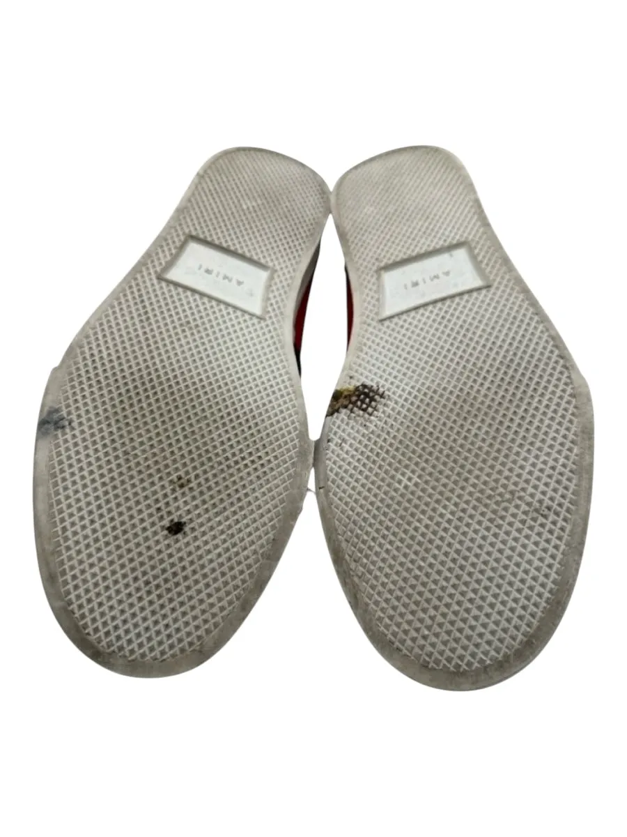 Amiri Shoe Size 44 AS IS Red & Black Canvas Two Tone Slip On Sneaker Men's Shoes