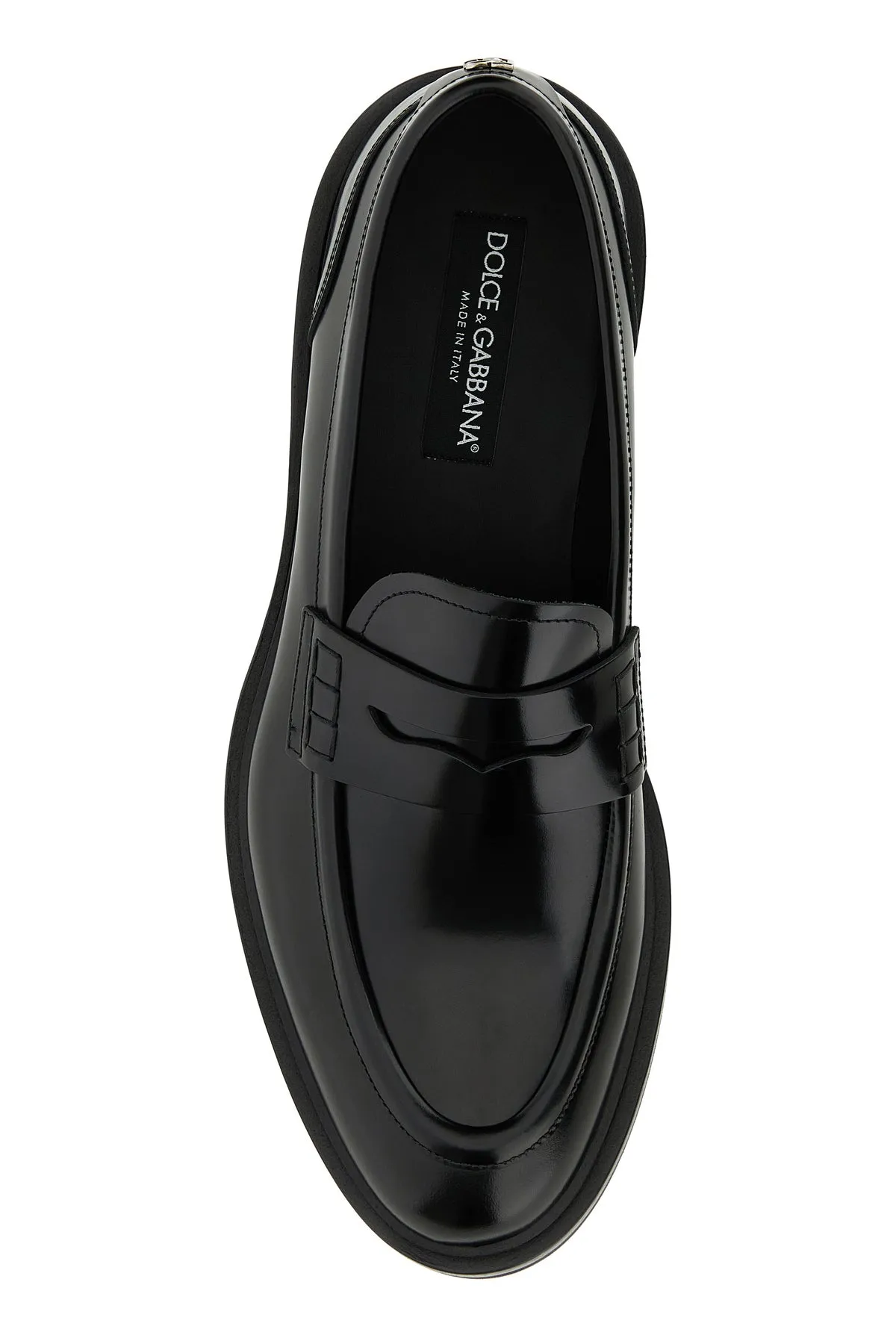 Black leather Altavilla loafers