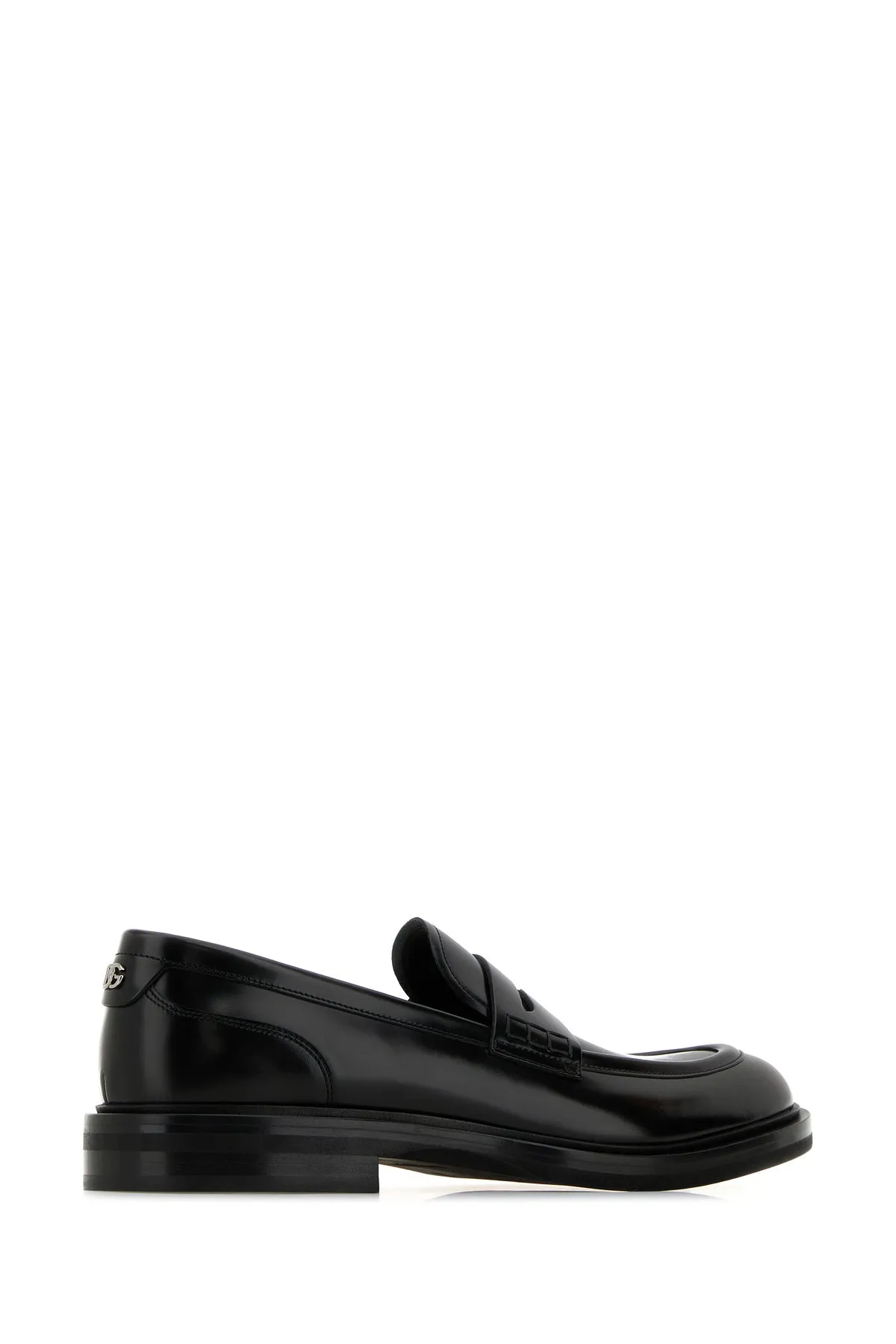 Black leather Altavilla loafers