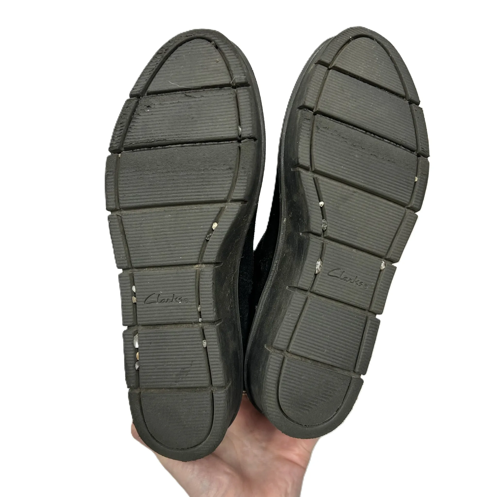 Boots Ankle Heels By Clarks In Black, Size: 8