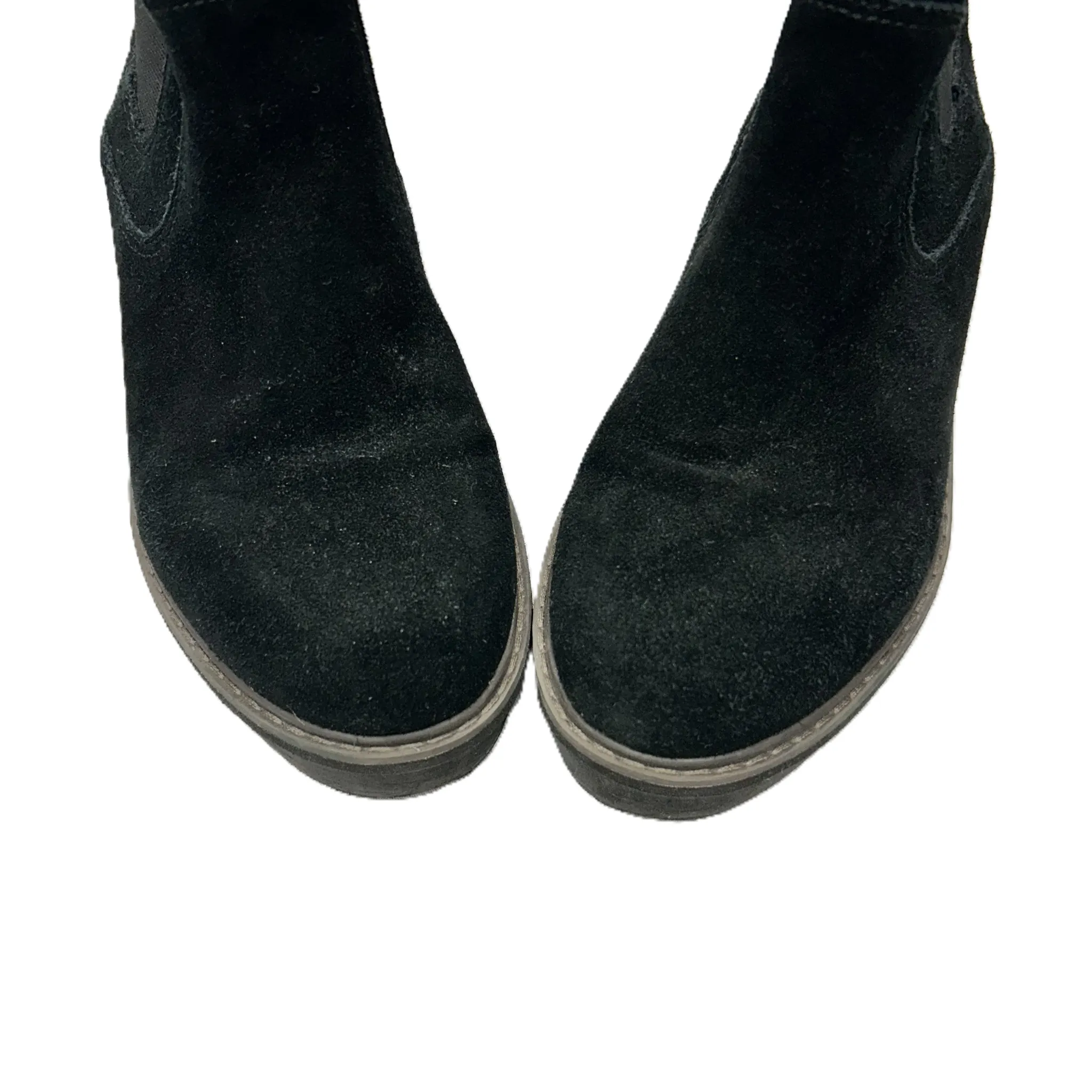 Boots Ankle Heels By Clarks In Black, Size: 8