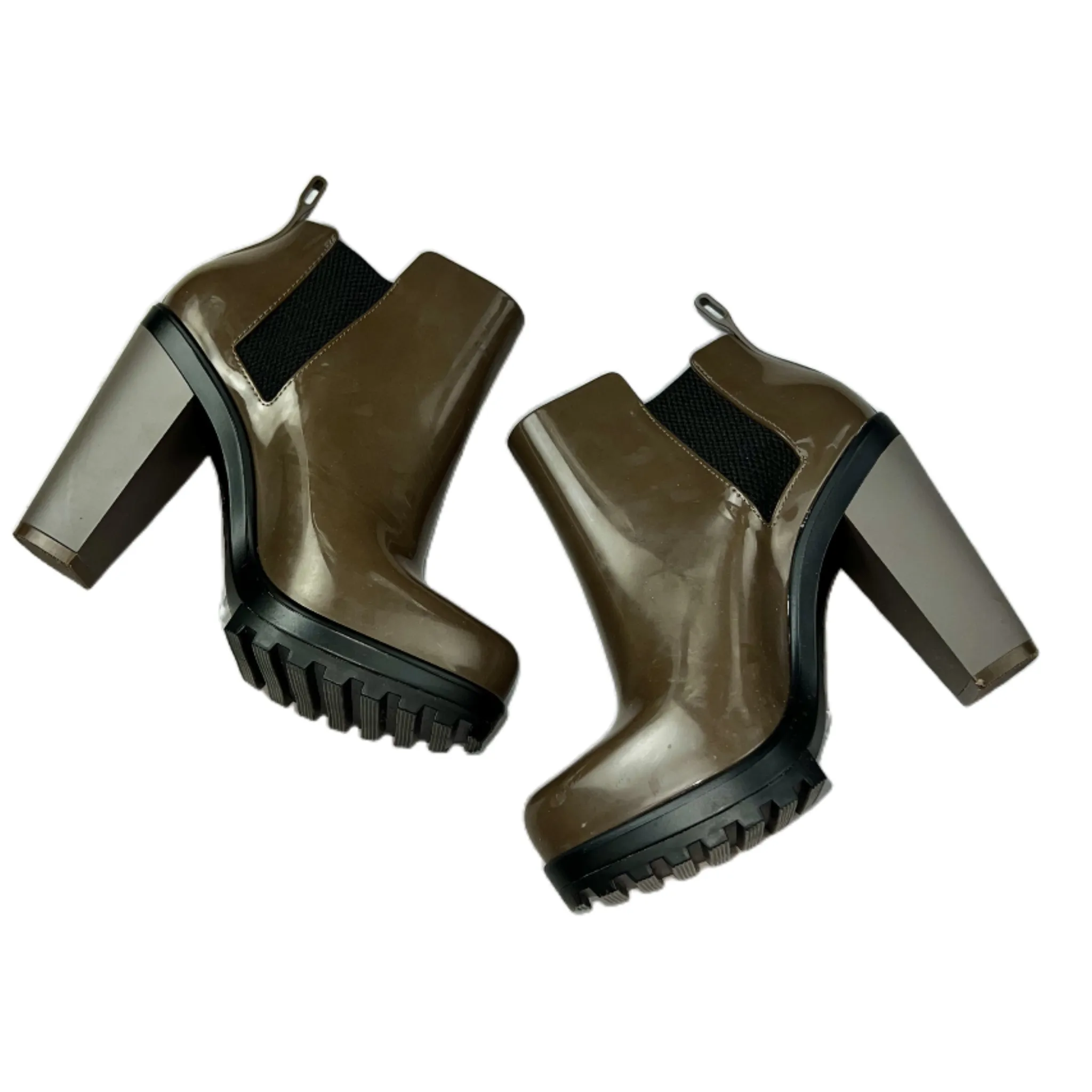 Boots Ankle Heels By Melissa In Brown, Size: 7