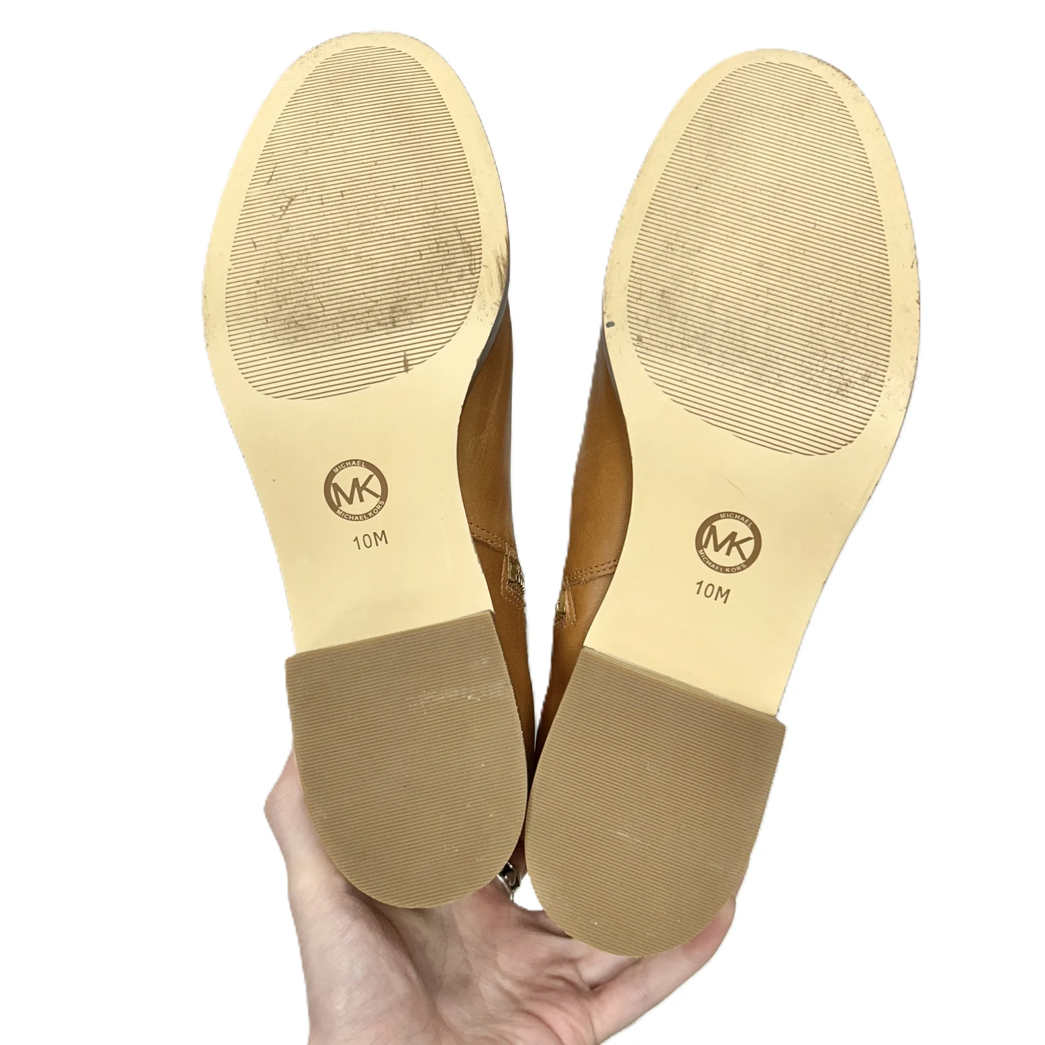 Boots Knee Flats By Michael By Michael Kors In Tan, Size: 10