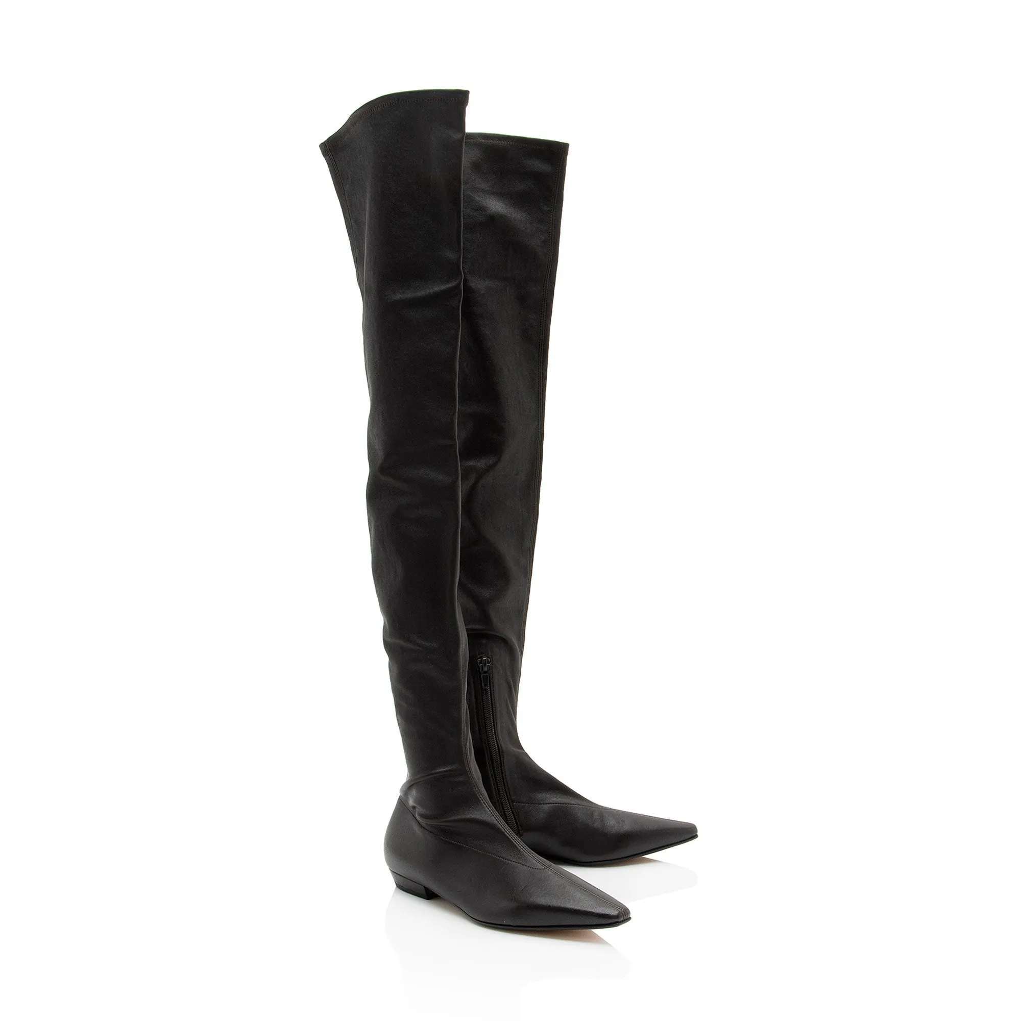 Bottega Veneta Leather Over The Knee Boots