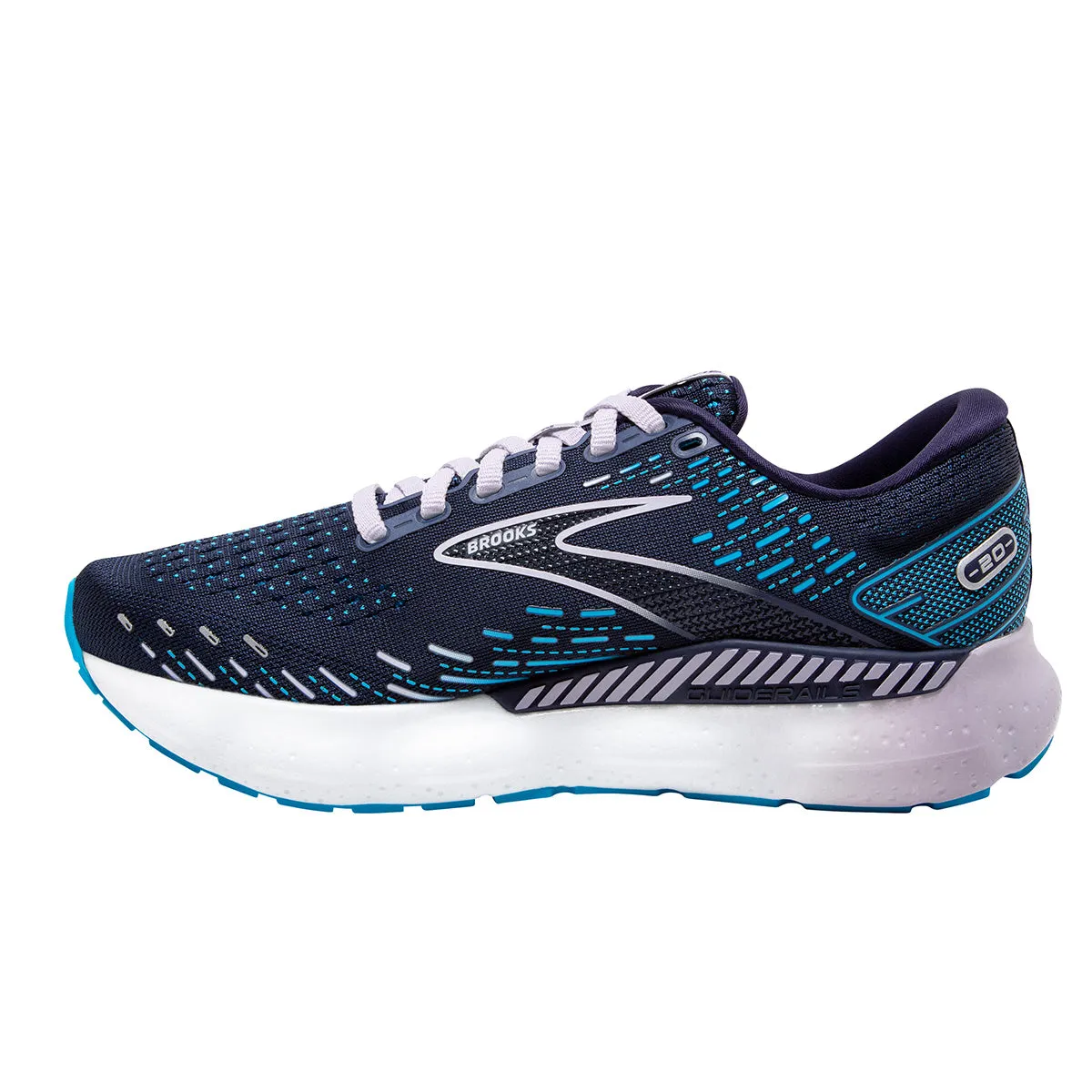Brooks Glycerin GTS 20 Womens Running Shoes - Peacoat/Ocean/Pastel Lilac