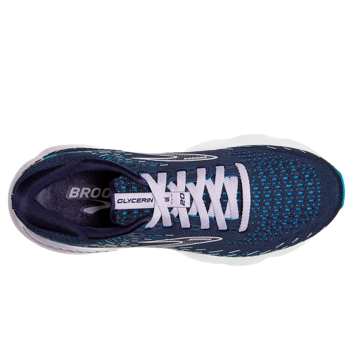 Brooks Glycerin GTS 20 Womens Running Shoes - Peacoat/Ocean/Pastel Lilac
