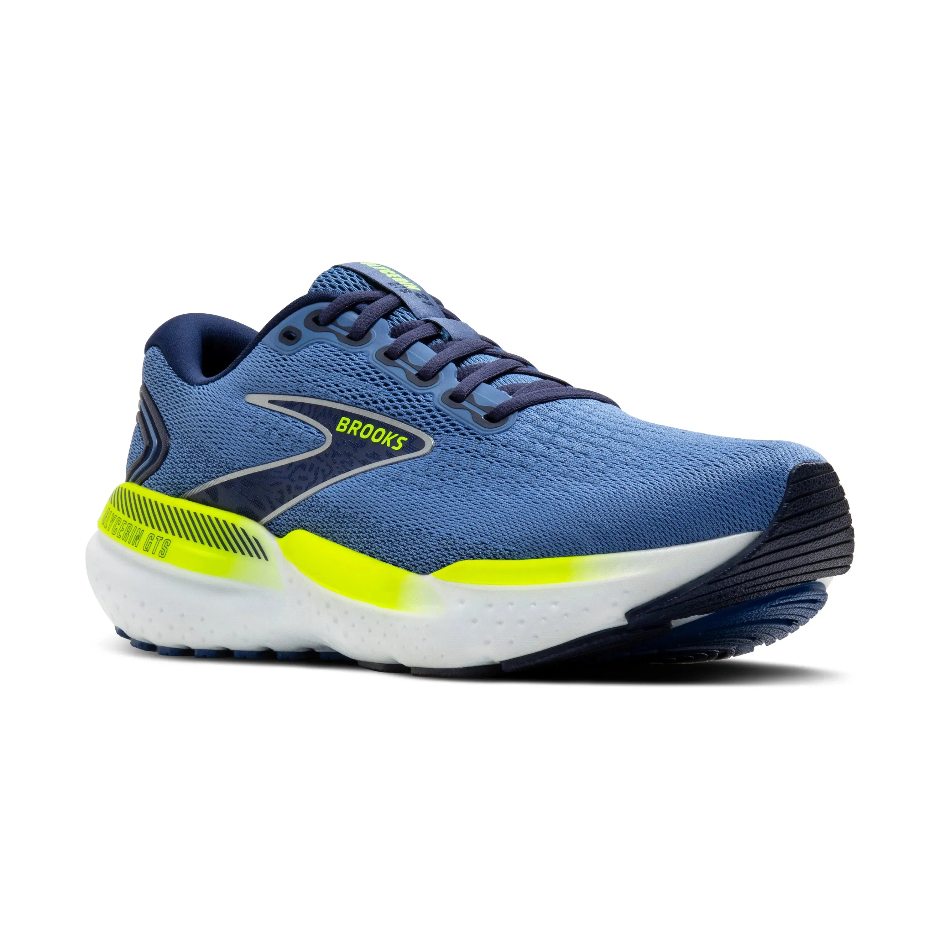 Brooks Glycerin GTS 21 Mens Blue Running Shoes - Lightweight, Cushioned, and Supportive for Ultimate Comfort