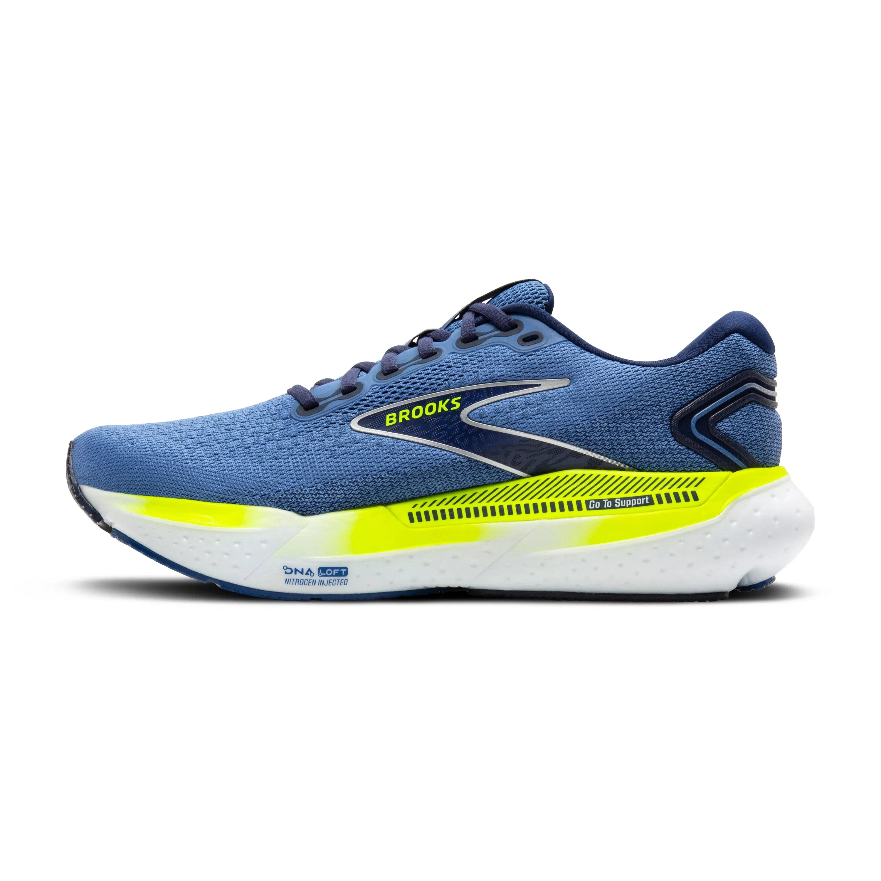 Brooks Glycerin GTS 21 Mens Blue Running Shoes - Lightweight, Cushioned, and Supportive for Ultimate Comfort