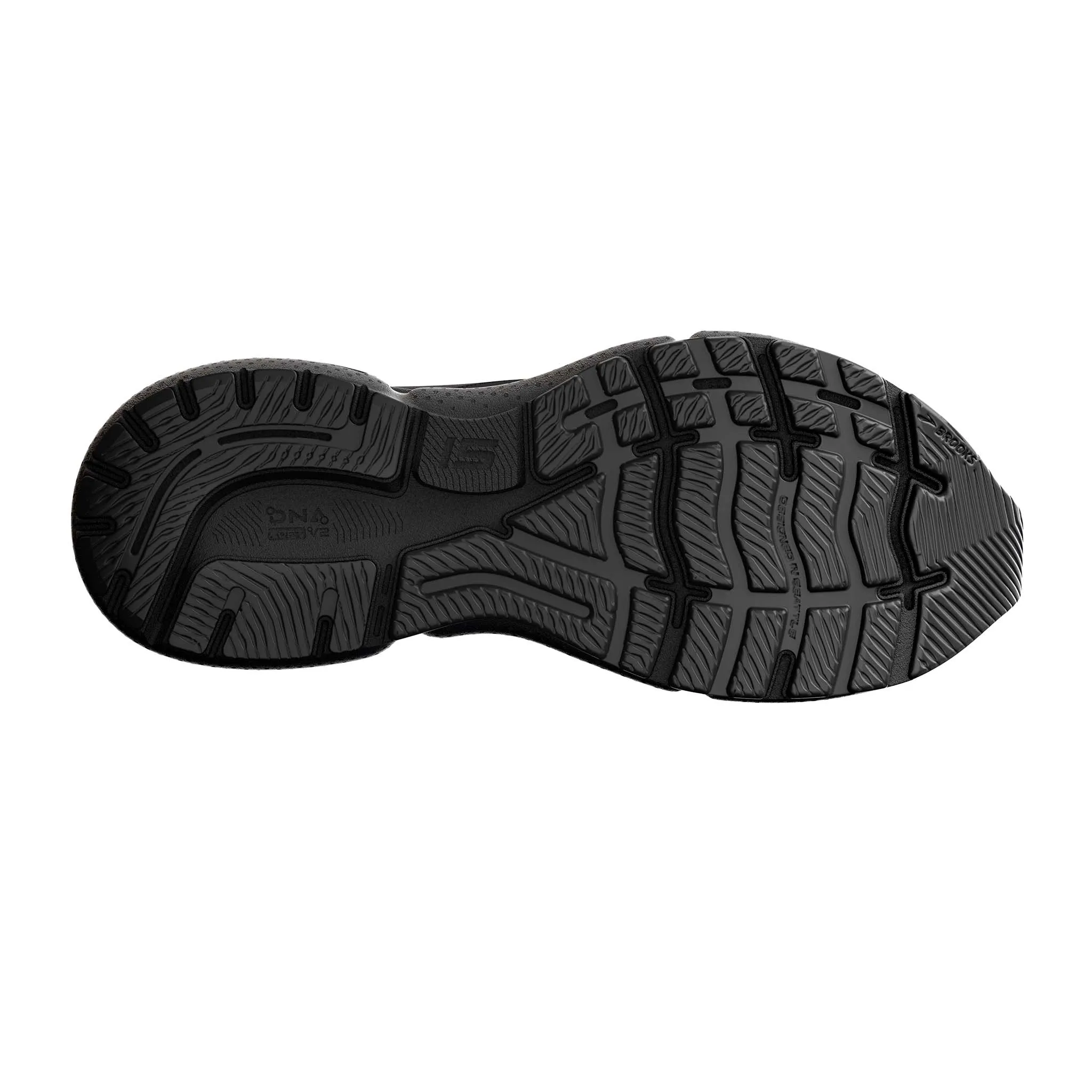 Brooks Ghost 15 Womens High-Performance Running Shoes in Sleek Black