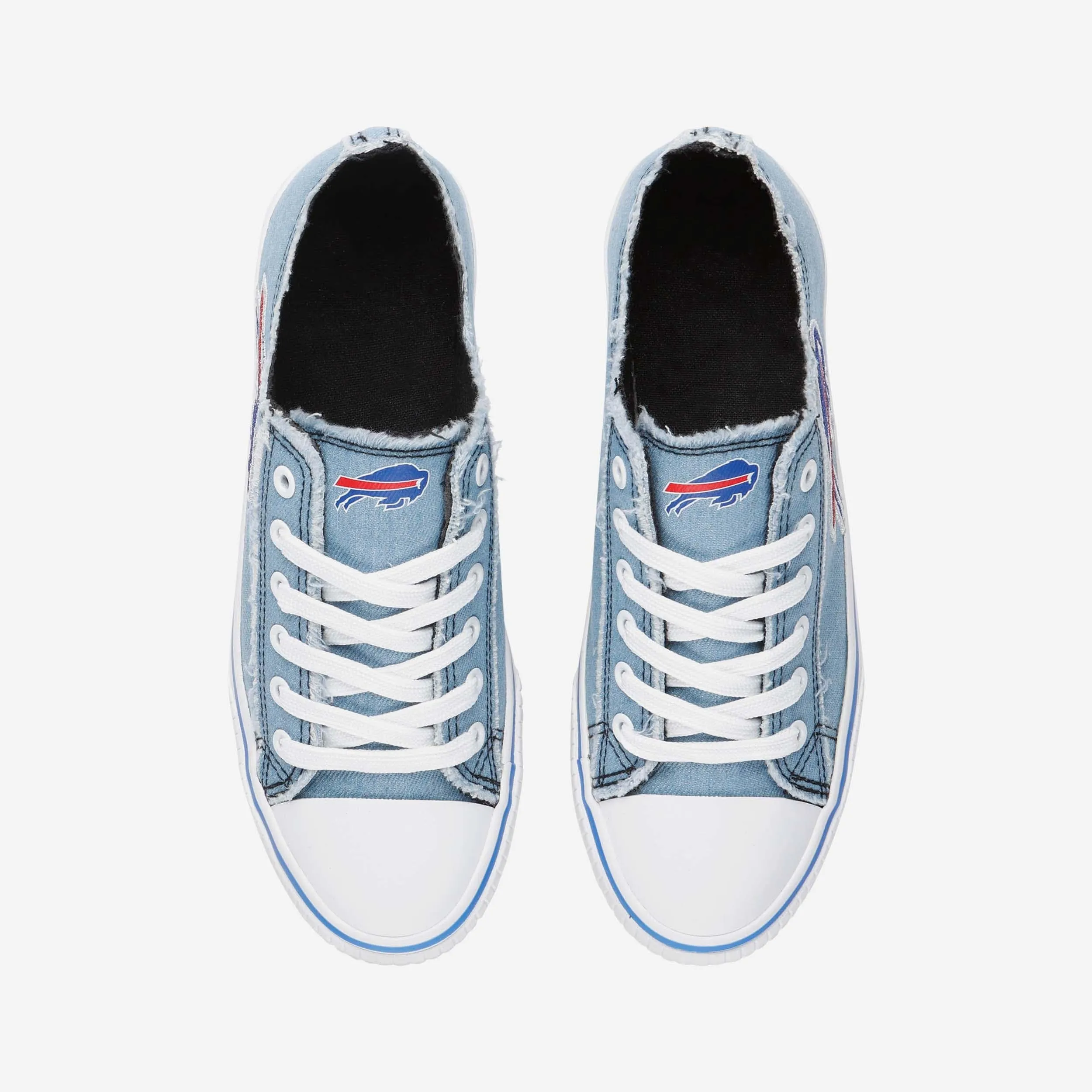 Buffalo Bills Womens Denim Low Top Canvas Shoe