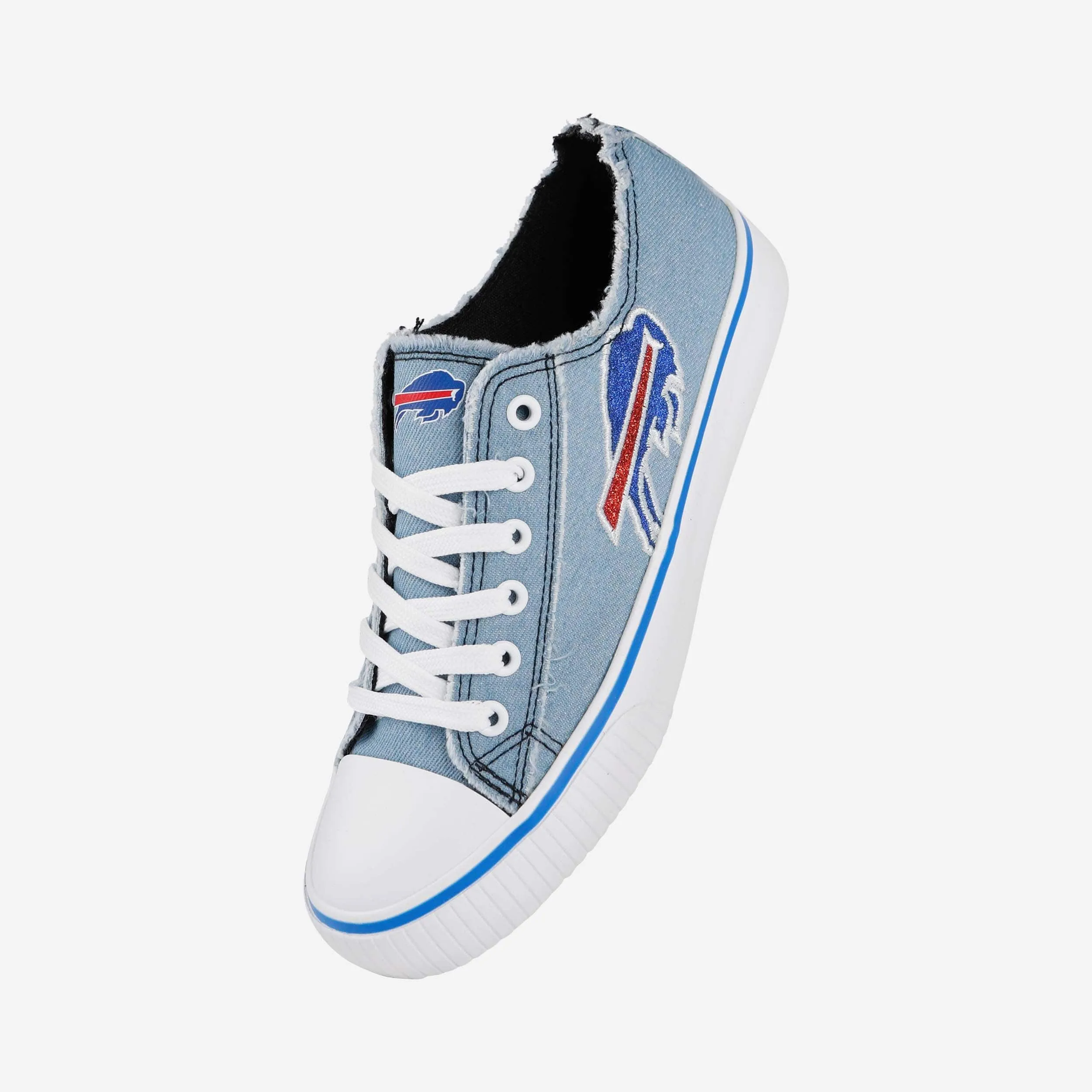 Buffalo Bills Womens Denim Low Top Canvas Shoe