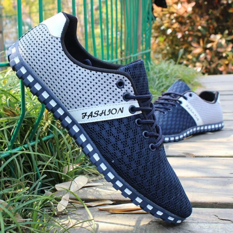 Casual Men Spring Air Mesh Fabric Cloth Loafers Leisure Canvas Shoe