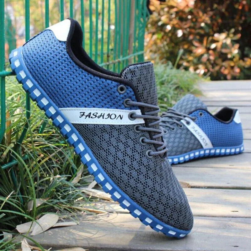 Casual Men Spring Air Mesh Fabric Cloth Loafers Leisure Canvas Shoe