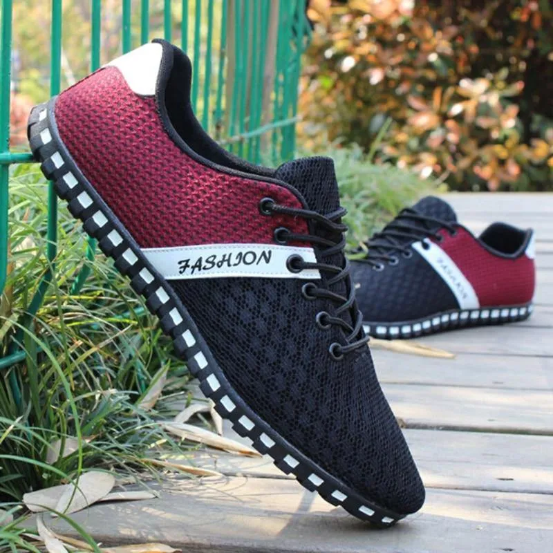 Casual Men Spring Air Mesh Fabric Cloth Loafers Leisure Canvas Shoe