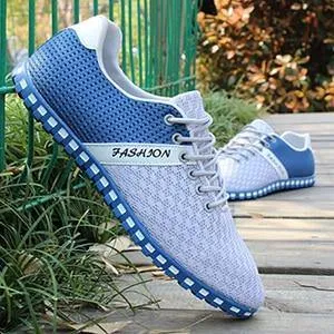 Casual Men Spring Air Mesh Fabric Cloth Loafers Leisure Canvas Shoe