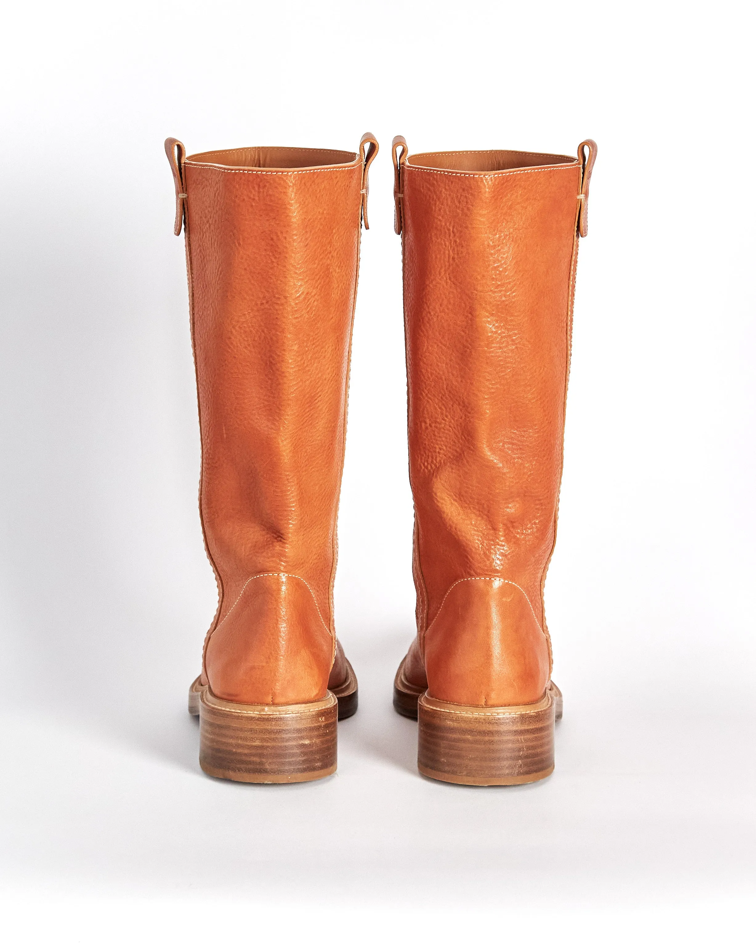 Chloé 'edith' moto boots, tan, 40.5