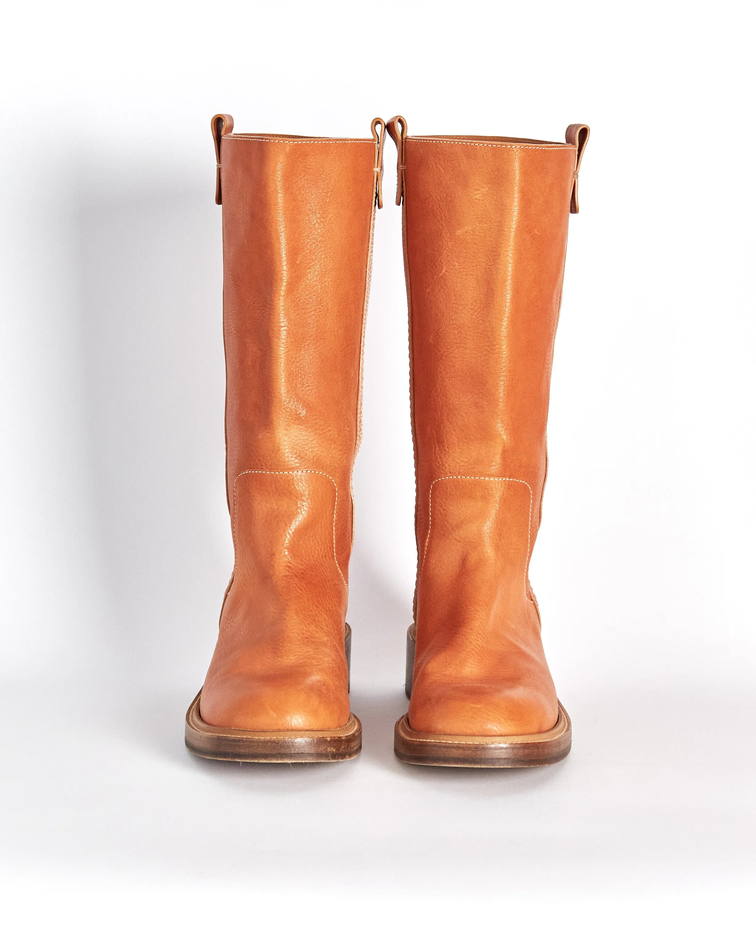 Chloé 'edith' moto boots, tan, 40.5