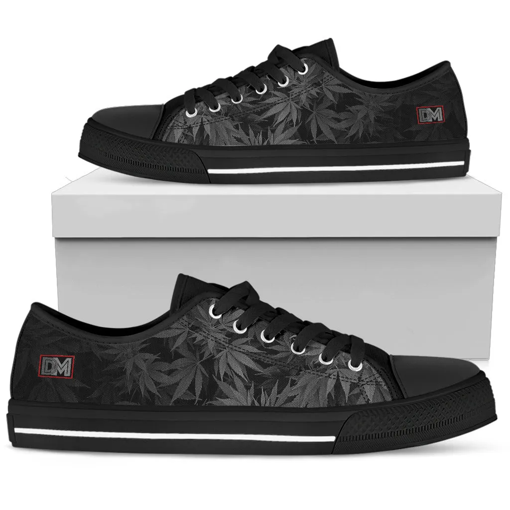 Dank Master OG Black signature Weed Low Top Canvas Shoes [2 colors]