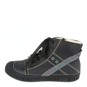 D.D. Step Big Kid Boy High-Top Shoes - Supportive Leather From Europe Kids Orthopedic