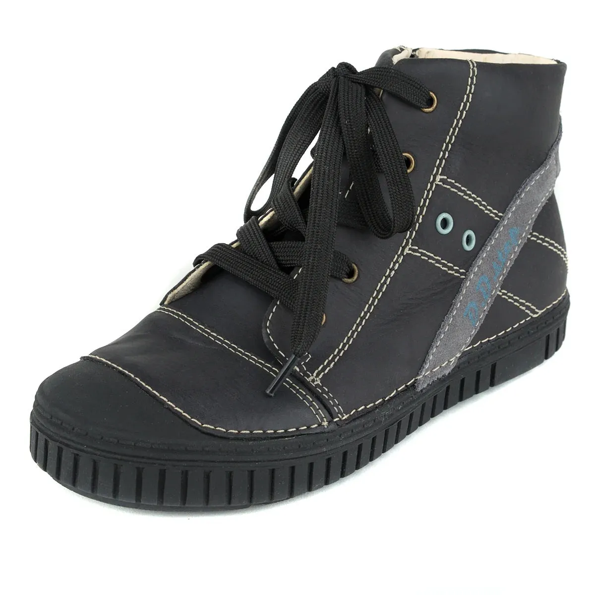 D.D. Step Big Kid Boy High-Top Shoes - Supportive Leather From Europe Kids Orthopedic