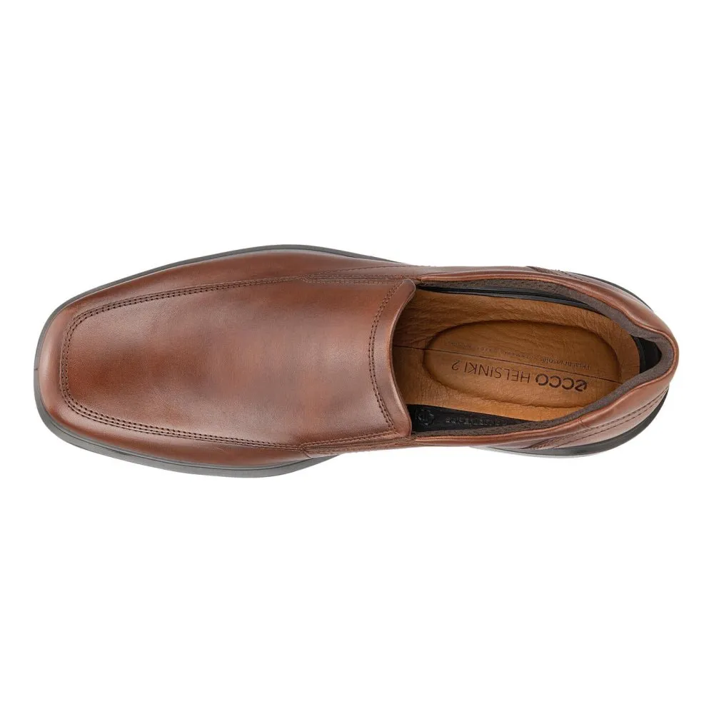 Ecco Helsinki 2 Mens Slip-On Shoes in Cognac Brown