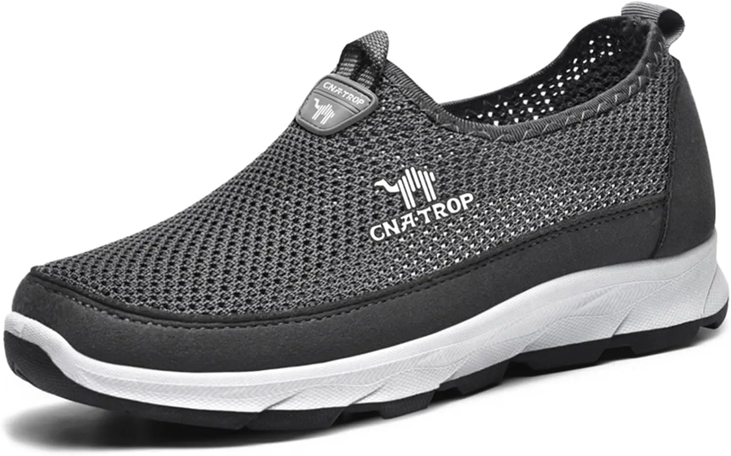 FAIRSOMA Men's Slip-on Breathable Mesh Walking Loafers,Summer Comfortable Non-Slip Loafers Fashion Outdoor Flats Sneakers Lightweight Soft Driving Casual Travel Boat Tennis Shoes