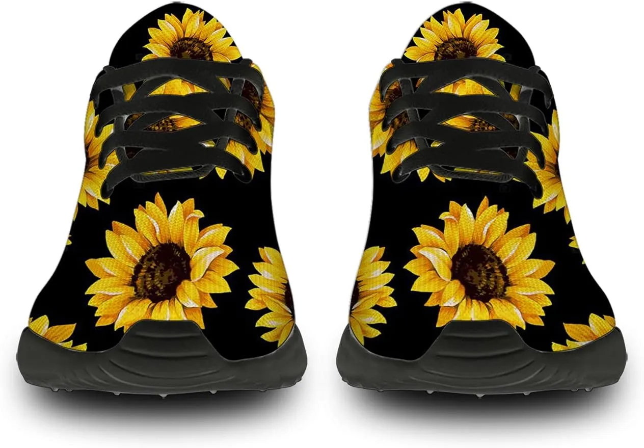 Flower Shoes for Women Men Running Shoes Womens Mens Comfortable Walking Tennis Sneakers Floral Shoes Gifts