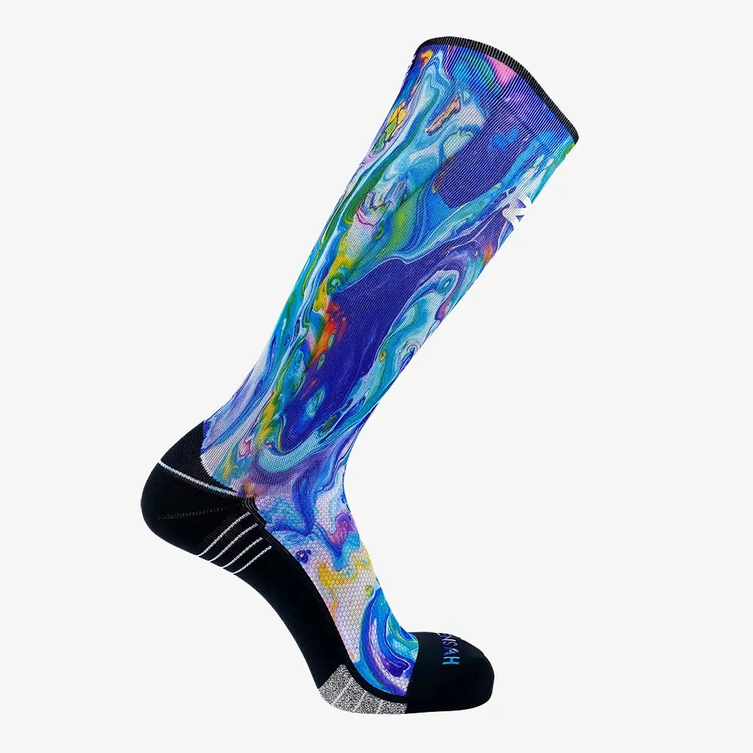 Fluid Art Compression Socks (Knee-High)