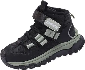 High Top Sneaker Shoes Big Kids Fashion Stylish Athletic Running Sports Shoes Anti Slip Casual Sneakers with Strap