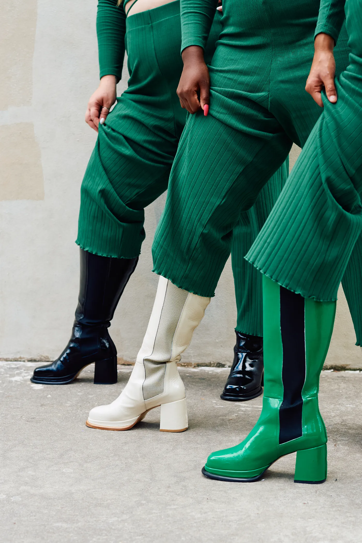 Knee High Boot - Ecru