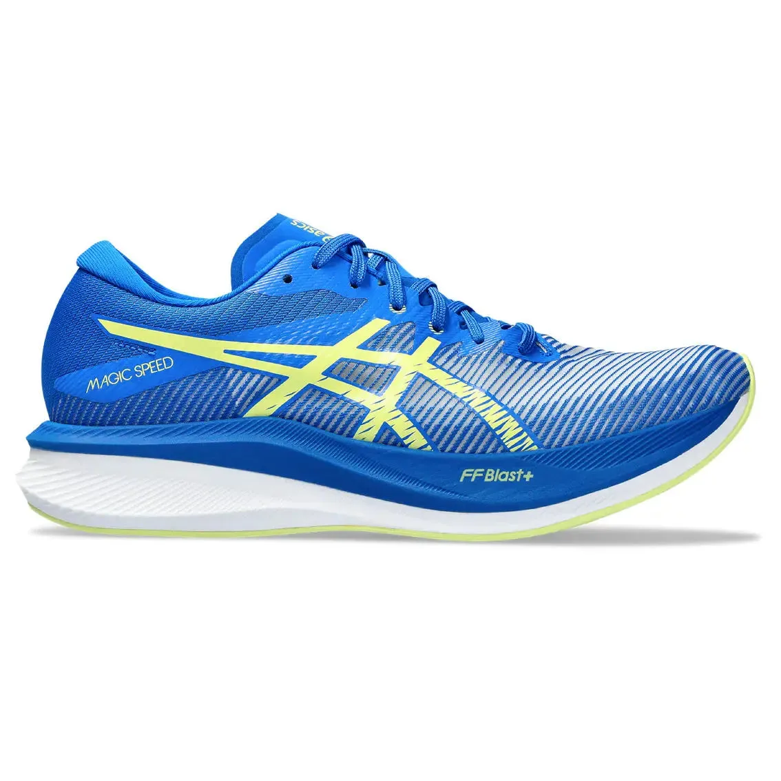 Here is an optimized title with modifiers for the product:

Mens ASICS Magic Speed 3 Running Shoes - Lightweight, Breathable, High-Performance Athletic Footwear

This title includes descriptive modifiers that highlight key features of the product.