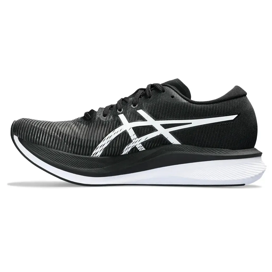 Here is an optimized title with modifiers for the product:

Mens ASICS Magic Speed 3 Running Shoes - Lightweight, Breathable, High-Performance Athletic Footwear

This title includes descriptive modifiers that highlight key features of the product.