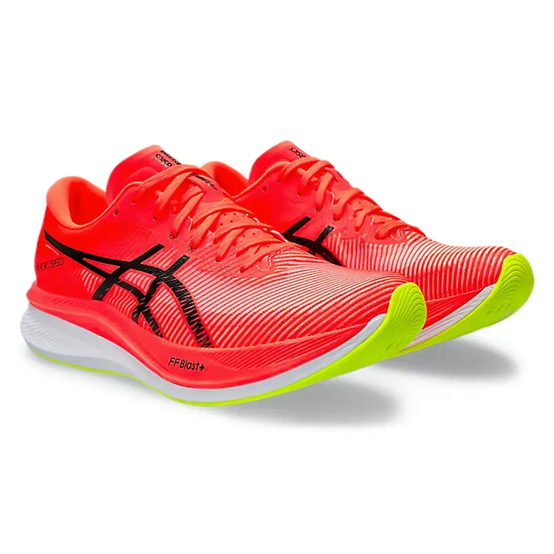 Here is an optimized title with modifiers for the product:

Mens ASICS Magic Speed 3 Running Shoes - Lightweight, Breathable, High-Performance Athletic Footwear

This title includes descriptive modifiers that highlight key features of the product.