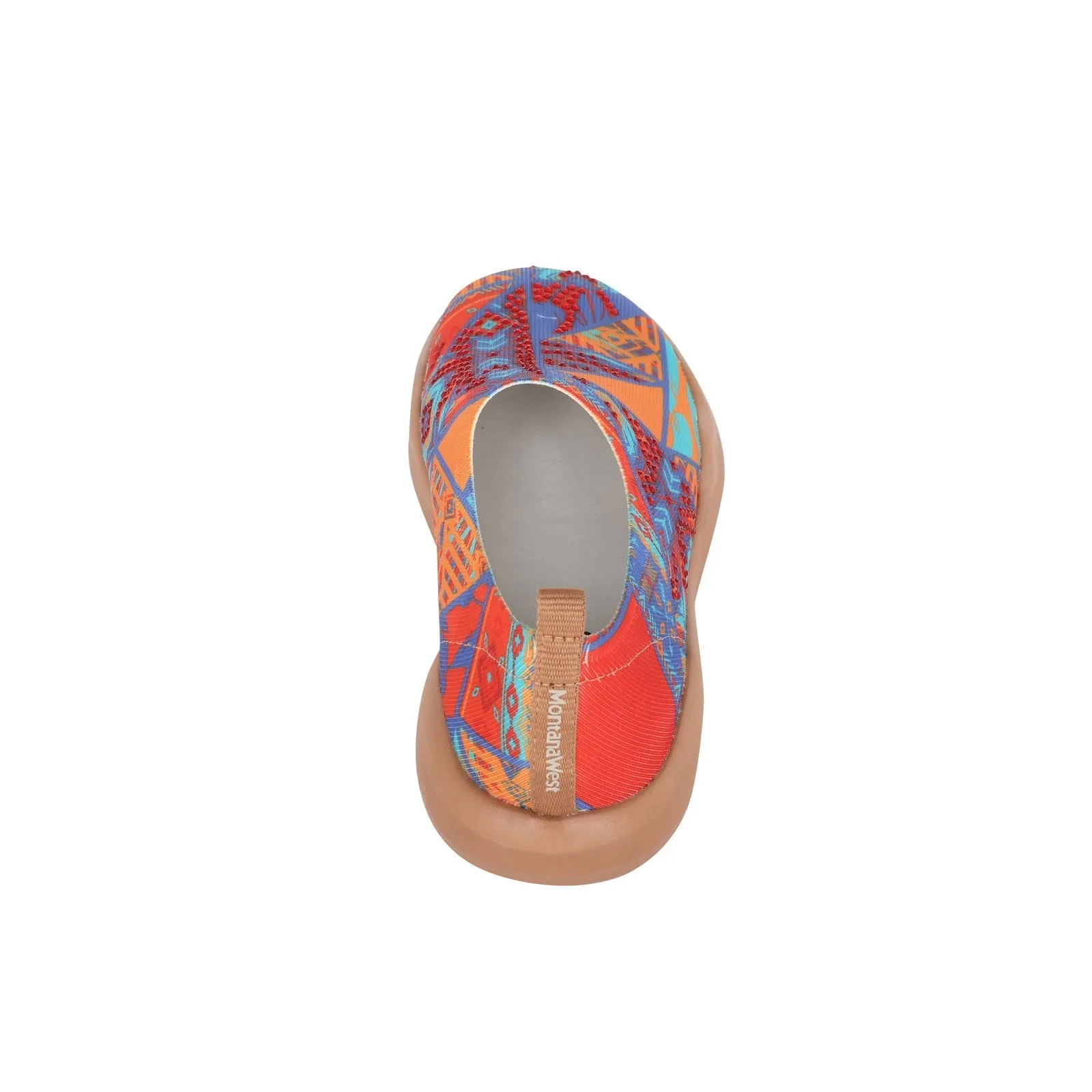 Montana West Rhinestone Aztec Slip On Sneaker