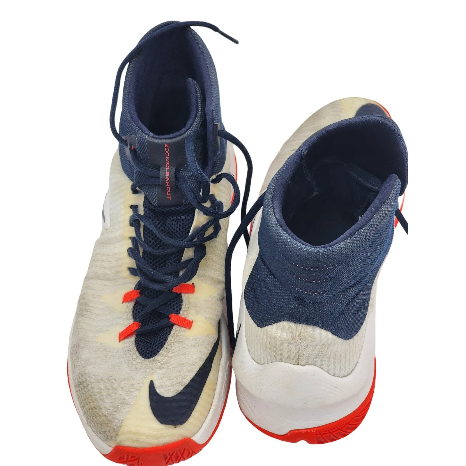 Nike Zoom Clear Out Basketball Shoes Mens Size 11 29cm High Top Sneakers