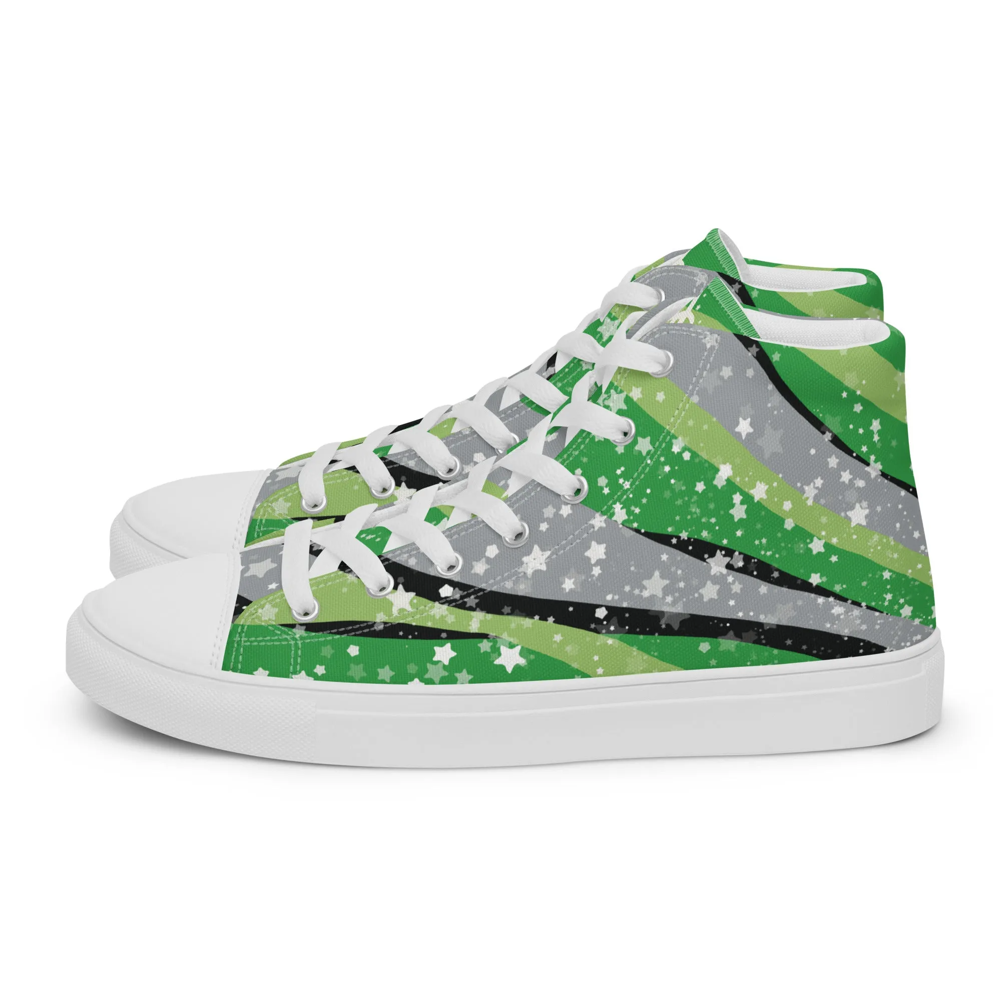 Starry Aromantic High Top Canvas Shoes (Masc Sizing)