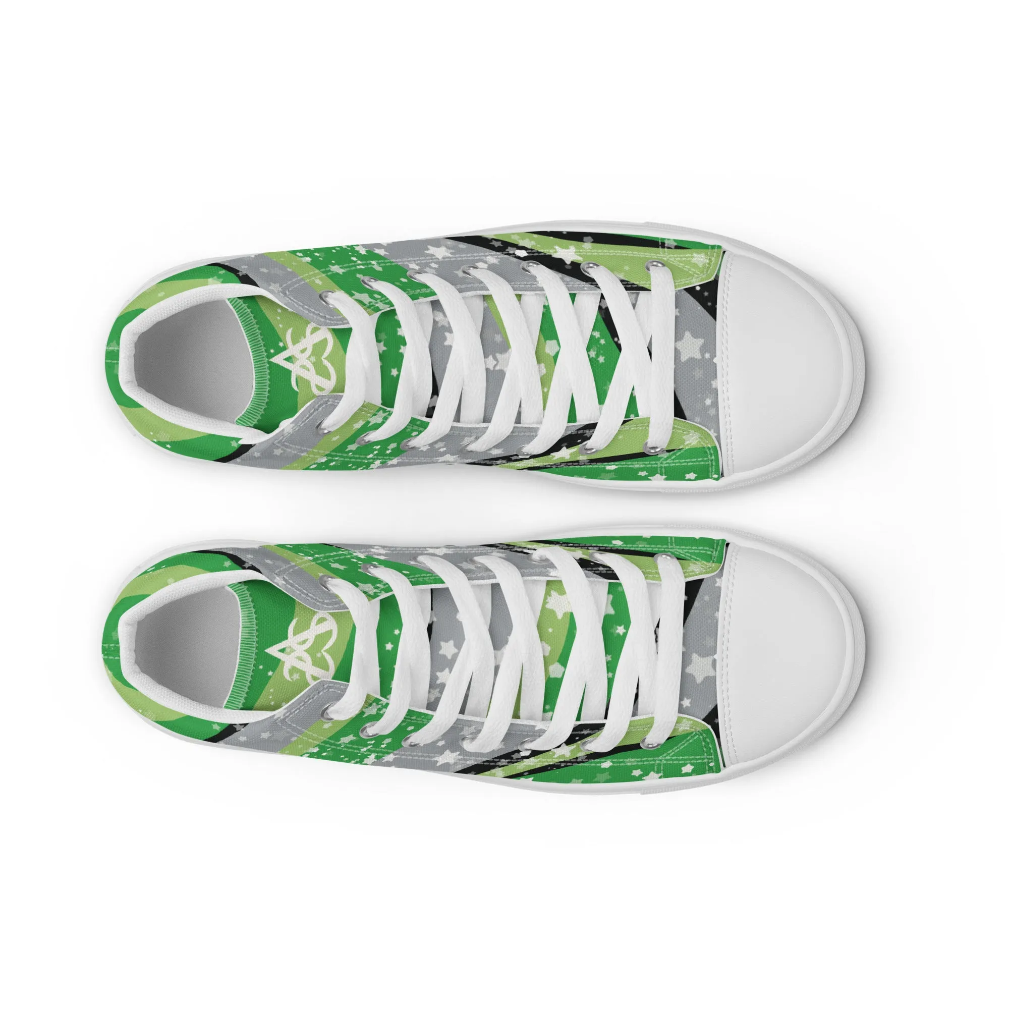 Starry Aromantic High Top Canvas Shoes (Masc Sizing)