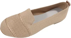 Women's Flats Walking Shoes Breathable Dress Ballet Flat Shoes Comfort Mesh Round Toe Classical Shoes for Work