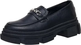 Womens Platform Loafers Fashion Platform Chunky Slip On Dressy Shoes Vintage Business Office Work Loafers
